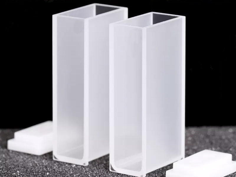 MSE PRO Spectrophotometer Quartz Cuvettes (Cells) with 20mm Path Length, Pack of 2, Bio Lab Consumables, MSE Supplies LLC, MSE Supplies