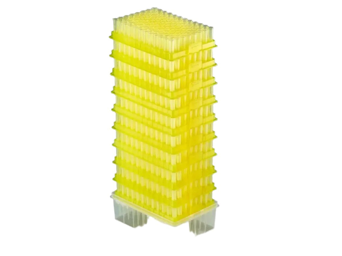 Biologix 200μl Refill Pipette Tips, universal fit tips, refill pack, sterile, 96 Tips/Rack, 12 Racks/Unit, 10 Units/Case - MSE Supplies LLC