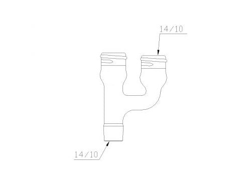 MSE PRO Trace Claisen Joint, 14/10 - MSE Supplies LLC