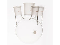 MSE PRO Small Angle Four-Mouth Round Bottom Ball Bottle, Middle Grinding Mouth: 45/50, Side Grinding Mouth: 29/42, 1000mL