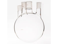 MSE PRO Small Angle Four-Mouth Round Bottom Ball Bottle, Middle Grinding Mouth: 45/50, Side Grinding Mouth: 29/42, 5000mL