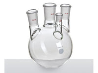 MSE PRO Small Angle Four-Mouth Ball Bottle, Main Mouth: 29/42, Side Mouth: 24/40, Front Mouth: 14/20, 1L