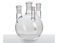 MSE PRO Small Angle Four-Mouth Ball Bottle, Main Mouth: 29/42, Side Mouth: 24/40, Front Mouth: 14/20, 2L