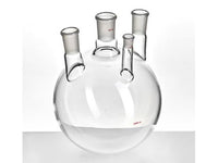 MSE PRO Small Angle Four-Mouth Ball Bottle, Main Mouth: 29/42, Side Mouth: 24/40, Front Mouth: 14/20, 3L