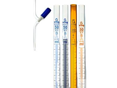 Witeg Burette Class B Straight Stopcock Blue Graduated Schellbach Blue ...