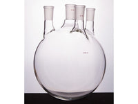MSE PRO Straight Four-Mouth Round Bottom Ball Bottle, Middle Grinding Mouth: 29/42, Side Grinding Mouth: 24/40, 5000mL