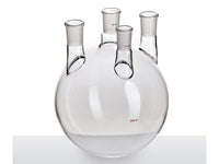 MSE PRO Small Angle Four-Mouth Ball Bottle, Main Mouth: 29/42, Side Mouth: 29/42, Front Mouth: 24/40, 5L