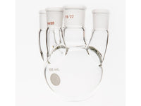 MSE PRO Straight Four-Mouth Round Bottom Ball Bottle, Middle Grinding Mouth: 19/22, Side Grinding Mouth: 14/20, 100mL