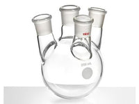 MSE PRO Small Angle Four-Mouth Ball Bottle, Main Mouth: 19/22, Side Mouth: 19/22, Front Mouth: 19/22, 250mL
