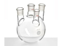 MSE PRO Small Angle Four-Mouth Ball Bottle, Main Mouth: 19/22, Side Mouth: 19/22, Front Mouth: 14/20, 500mL