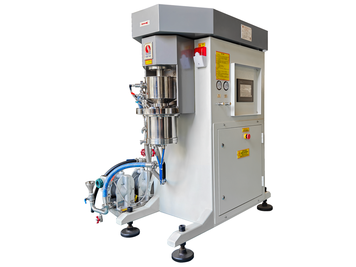 MSE PRO 1.5 Liter Lab Sand Mill Machine (1160 mm L x 933 mm W x 1502 mm H), Battery Equipment, MSE Supplies LLC, MSE Supplies