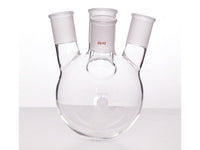 MSE PRO Slanted Four-Mouth Round Bottom Ball Bottle, Middle Grinding Mouth: 29/42, Side Grinding Mouth: 29/42, 1000mL