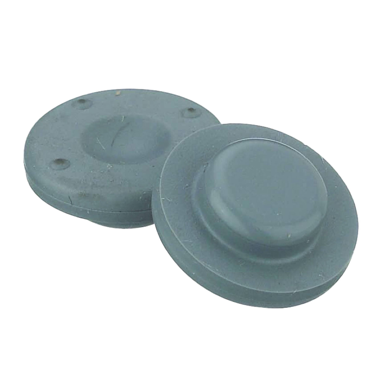 WHEATON® Wafer Stopper, 13 mm, Gray Chlorobutyl-Natural Rubber Blend / FEP Faced, 40 Durometer