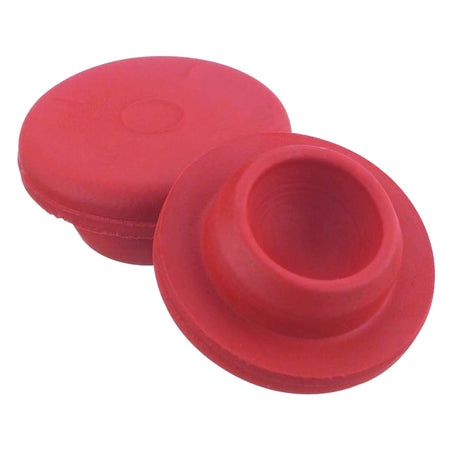 WHEATON® Rubber Stopper, Straight Plug, 20 mm, Natural Red Rubber, 45 Durometer