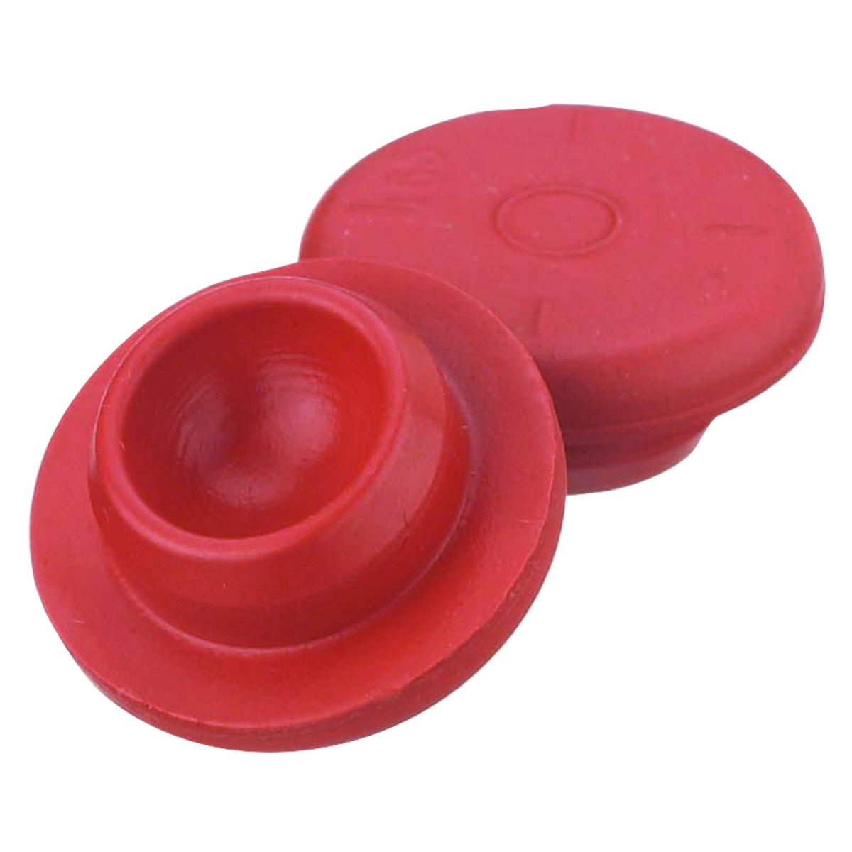 WHEATON® Rubber Stopper, Snap-On, 20 mm, Natural Red Rubber