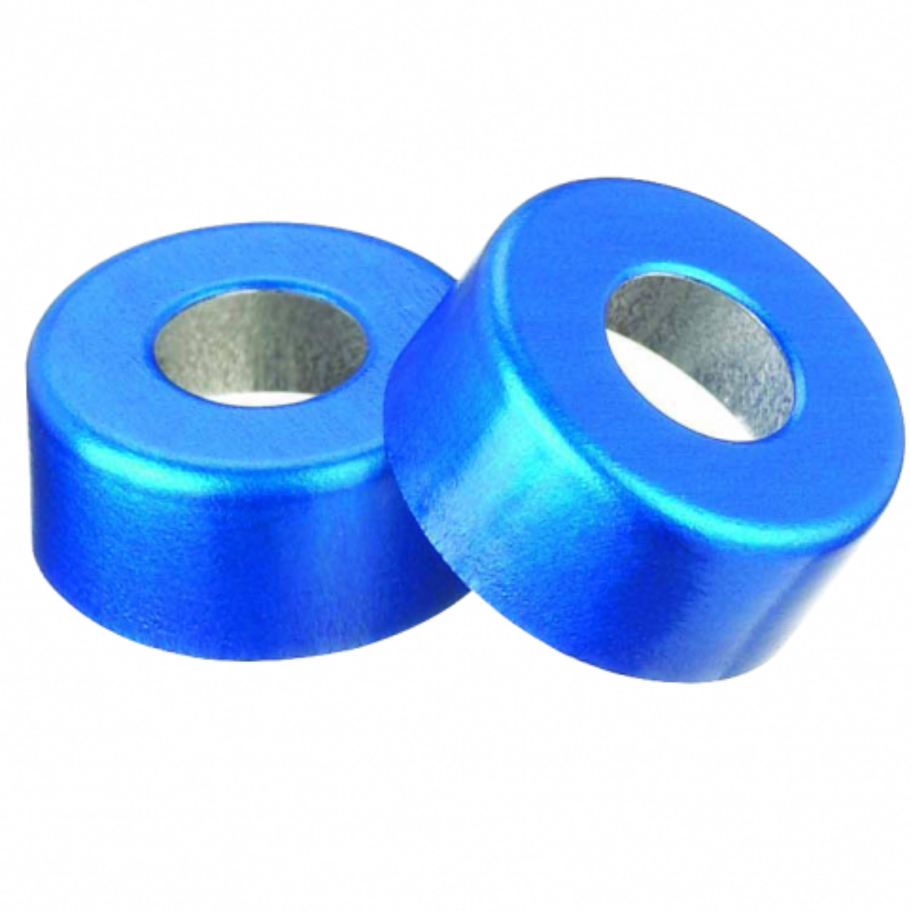 WHEATON® Unlined Aluminum Seal, 13mm, Red, Center Disc Tear-Out