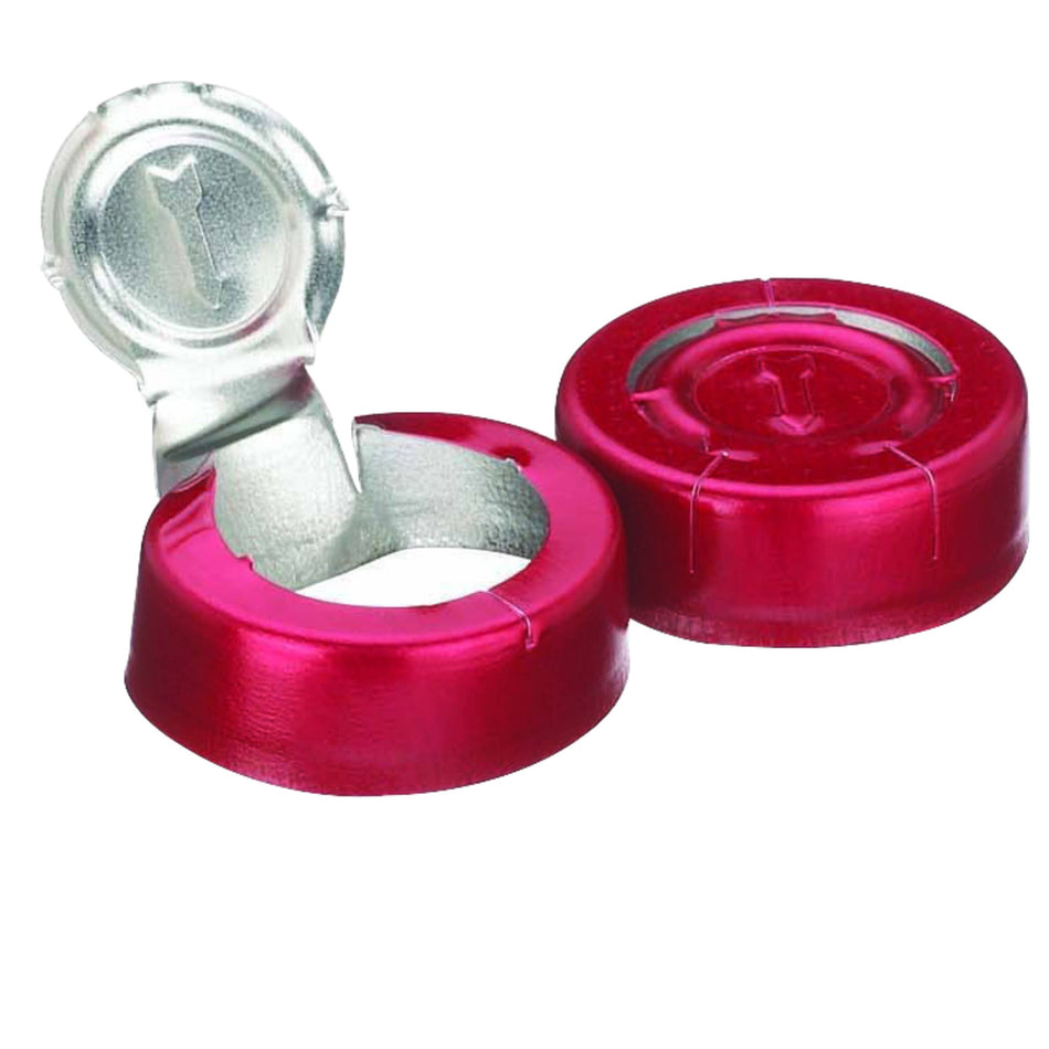 WHEATON® Unlined Aluminum Seal, 20mm, Red, Tear-Off