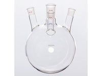 MSE PRO Slanted Four-Mouth Round Bottom Ball Bottle, Middle Grinding Mouth: 24/40, Side Mouth: 19/22, Front Mouth: 14/20, 2000mL