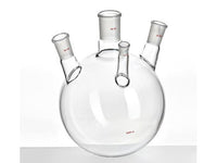 MSE PRO Slanted Four-Mouth Round Bottom Ball Bottle, Middle Grinding Mouth: 34/45, Side Mouth: 24/40, Front Mouth: 14/20, 3000mL