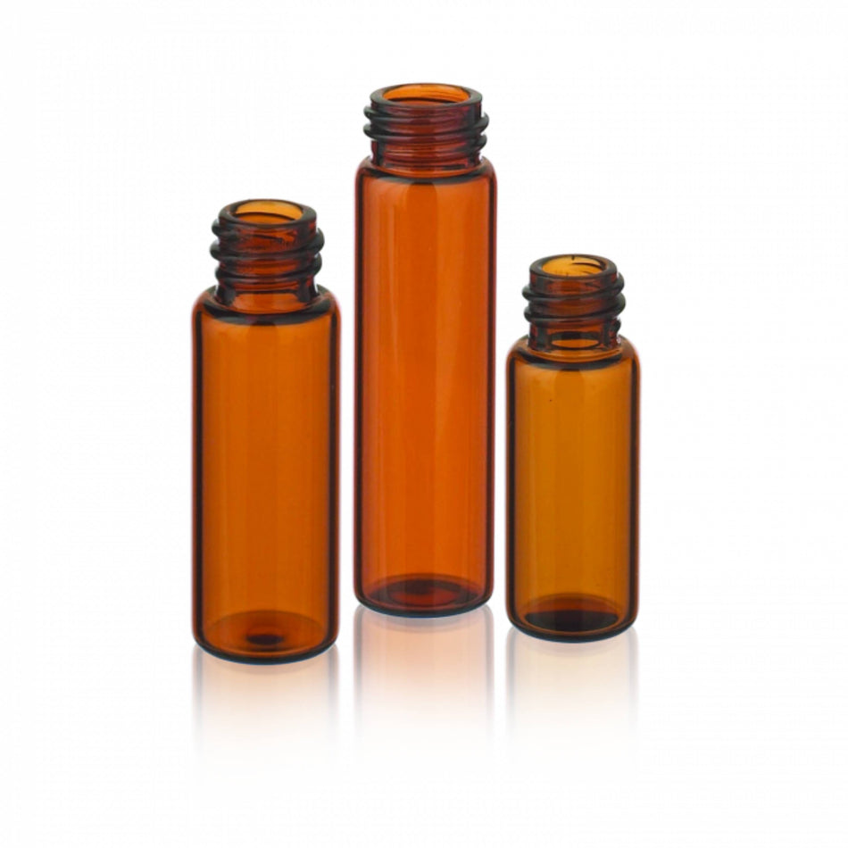 WHEATON® LAB FILE® Sample Vials, Standard Vials Without Caps, Amber, 8 mL