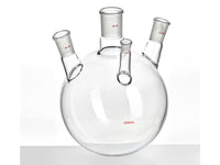MSE PRO Slanted Four-Mouth Round Bottom Ball Bottle, Middle Grinding Mouth: 34/45, Side Mouth: 24/40, Front Mouth: 14/20, 5000mL