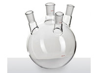 MSE PRO Slanted Four-Mouth Round Bottom Ball Bottle, Middle Grinding Mouth: 29/42, Side Mouth: 24/40, Front Mouth: 24/40, 3000mL