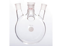 MSE PRO Slanted Four-Mouth Round Bottom Ball Bottle, Middle Grinding Mouth: 19/22, Side Grinding Mouth: 14/20, 500mL