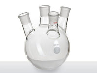 MSE PRO Slanted Four-Mouth Round Bottom Ball Bottle, Middle Mouth: 19/22, Side Mouth: 19/22, Front Mouth: 19/22, 500mL
