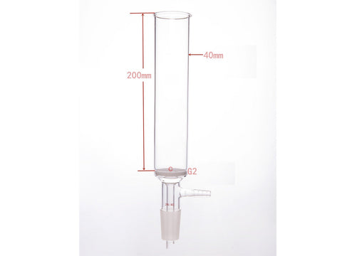 MSE PRO Small-Mouth Vacuum Chromatography Column, Tube Diameter: 40mm, Tube Length: 200mm, C