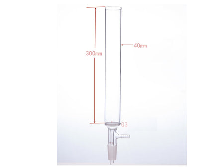 MSE PRO Small-Mouth Vacuum Chromatography Column, Tube Diameter: 40mm, Tube Length: 300mm, M