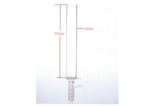 MSE PRO Small-Mouth Vacuum Chromatography Column, Tube Diameter: 40mm, Tube Length: 300mm, M