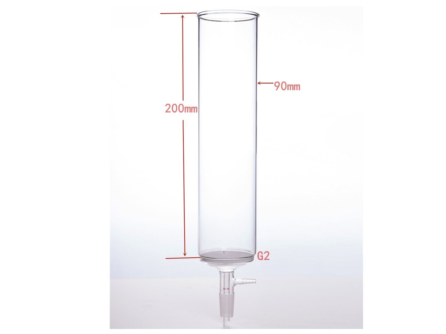 MSE PRO Small-Mouthed Chromatography Column, Tube Diameter: 90mm, Tube Length: 200mm, C