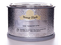 MSE PRO Dewar Flask, (Flat Bottom) Volume: 500mL, Depth x Inner Diameter: 75 x 130mm, Outer Height x Outer Diameter: 112 x 160mm