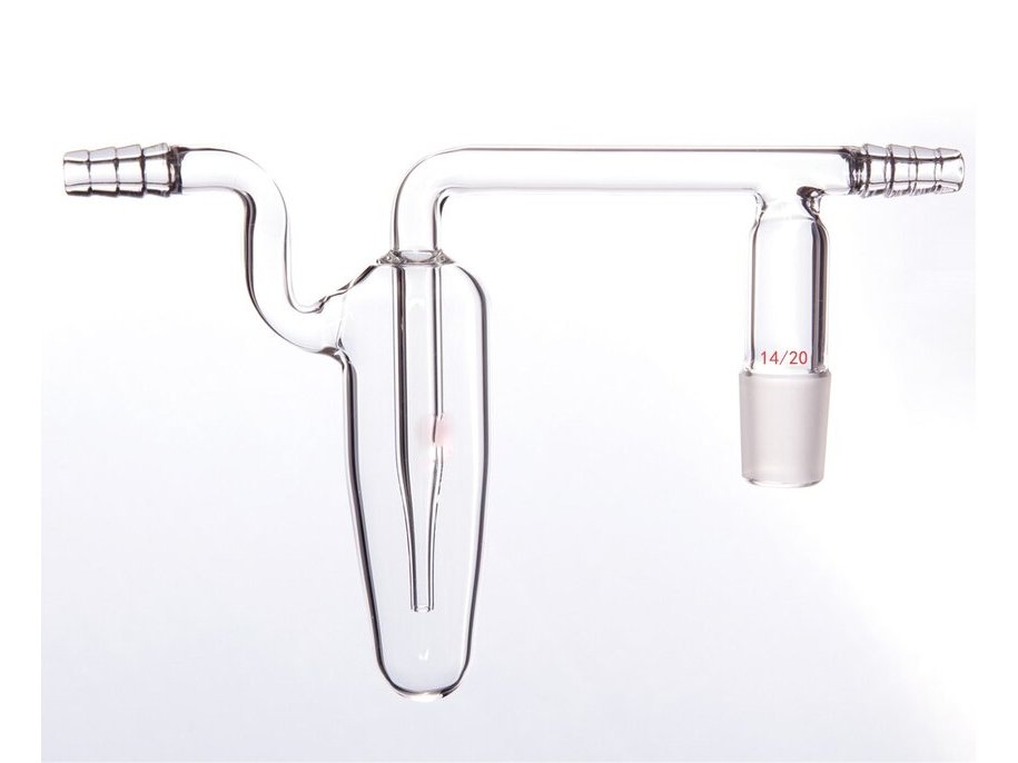 MSE PRO Oil Bubble Ventilation Joint, Grinding Mouth: 14/20 - MSE Supplies LLC