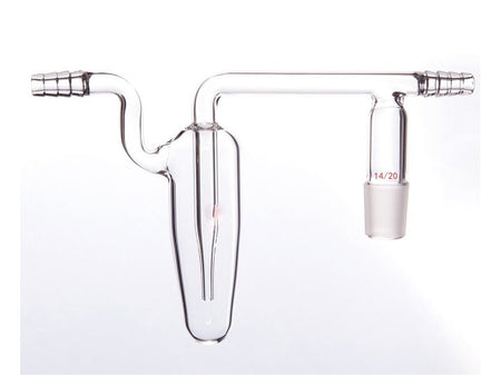 MSE PRO Oil Bubble Ventilation Joint, Grinding Mouth: 14/20 - MSE Supplies LLC