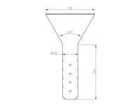 MSE PRO Liquid Addition Funnel, Lower End Small Tube Diameter × Length: 28 × 90mm
