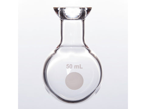 MSE PRO #15 O-Type Enamel Round Bottom Flask, 50mL