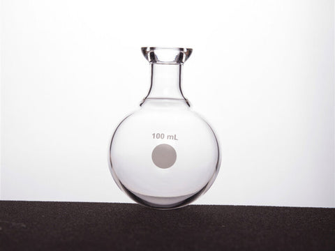 MSE PRO #15 O-Type Enamel Round Bottom Flask, 100mL