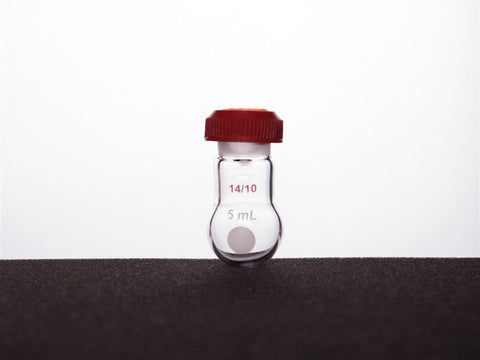 MSE PRO Micro Ribbed Round Bottom Flask, 14/10, 5mL