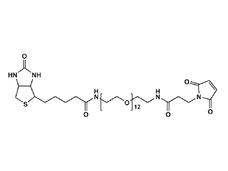 Monodispersed Poly(Ethylene Glycol) from PurePEG:(+)-Biotin-PEG12-NH-Mal - MSE Supplies LLC