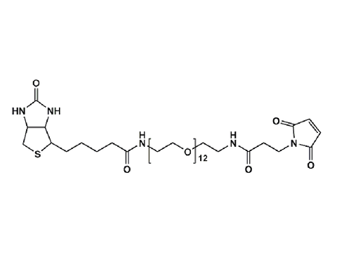 Monodispersed Poly(Ethylene Glycol) from PurePEG:(+)-Biotin-PEG12-NH-Mal - MSE Supplies LLC