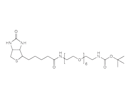 Monodispersed Poly(Ethylene Glycol) from PurePEG:(+)-Biotin-PEG6-CH2CH2NHBoc - MSE Supplies LLC