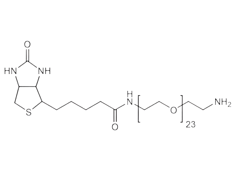 Monodispersed Poly(Ethylene Glycol) from PurePEG:(+)-Biotin-PEG23-CH2CH2NH2 - MSE Supplies LLC