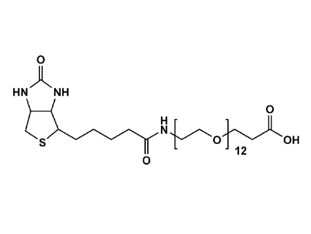 Monodispersed Poly(Ethylene Glycol) from PurePEG:(+)-Biotin-PEG12-CH2CH2COOH - MSE Supplies LLC