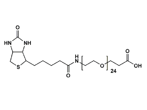 Monodispersed Poly(Ethylene Glycol) from PurePEG:(+)-Biotin-PEG24-CH2CH2COOH - MSE Supplies LLC