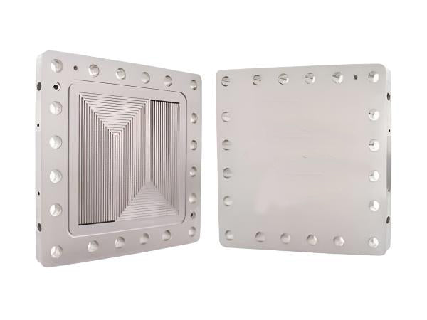250cm² AEM Electrolyzer Hardware - Serpentine Flow Field, Au-Ni + Au-Ni End Plate, Electrochemical Products, MSE Supplies LLC, MSE Supplies