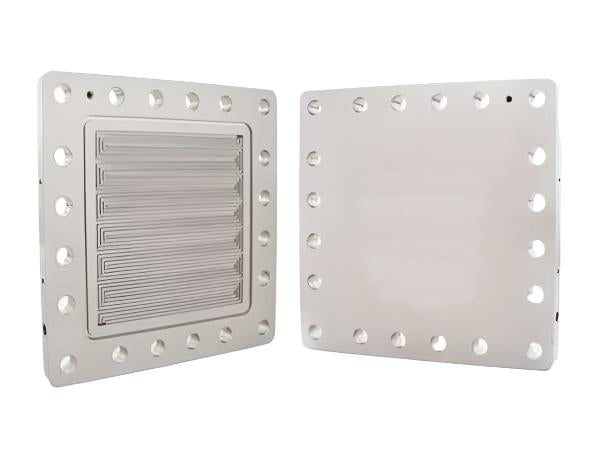 250cm² AEM Electrolyzer Hardware - Serpentine Flow Field, Au-Ni + Au-Ni End Plate, Electrochemical Products, MSE Supplies LLC, MSE Supplies