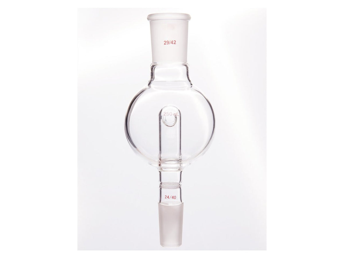 MSE PRO Splash-Proof Balls with Sand Plate Modification, 29/42-24/40, 250mL - MSE Supplies LLC