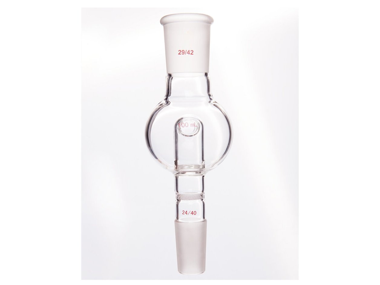 MSE PRO Splash-Proof Balls with Sand Plate Modification, 29/42-24/40, 100mL - MSE Supplies LLC