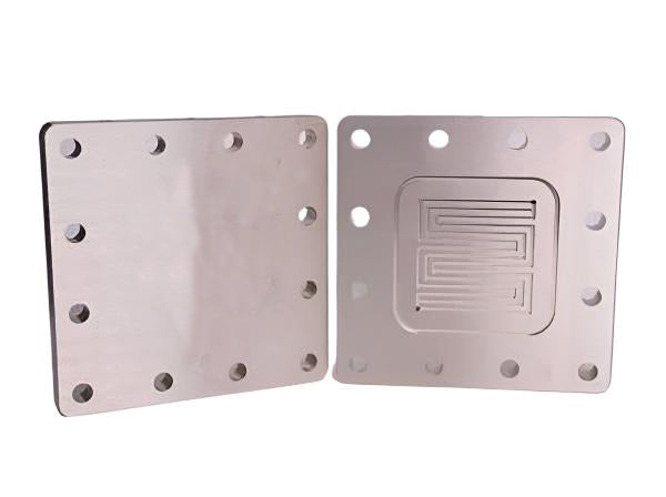 25cm² AEM Electrolyzer Hardware - Serpentine Flow Field, Au-Ni + Au-Ni End Plate, Electrochemical Products, MSE Supplies LLC, MSE Supplies